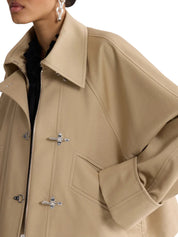 Organic Cotton Oversized Short Parka