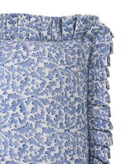 RUFFLED CUSHION BAGATELLE BLUE