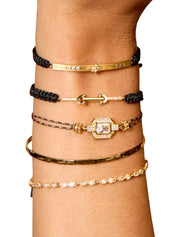 Gold shiny art deco