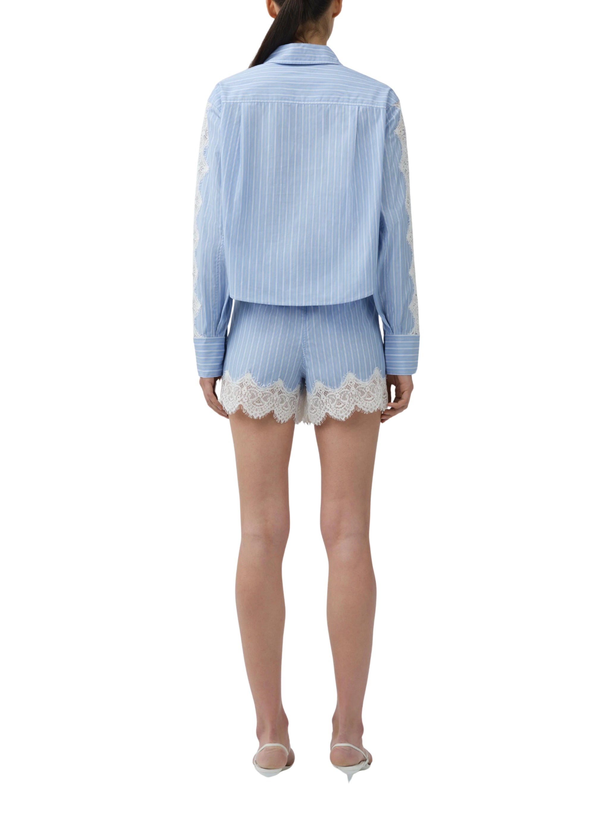 Renata cropped button down shirt