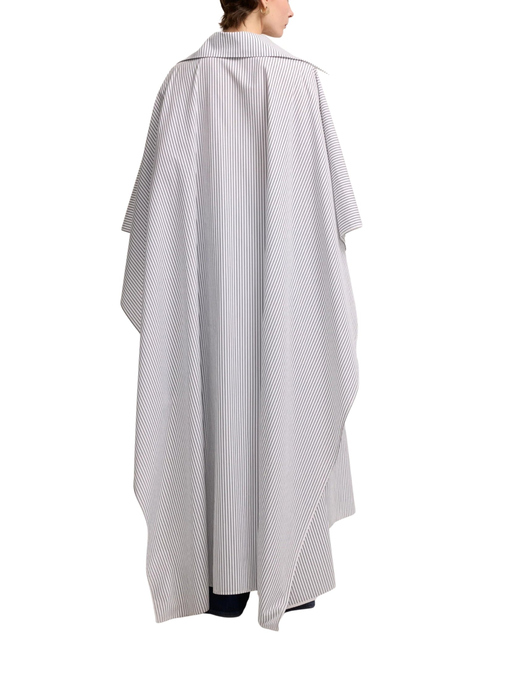 Cape look oversize dress