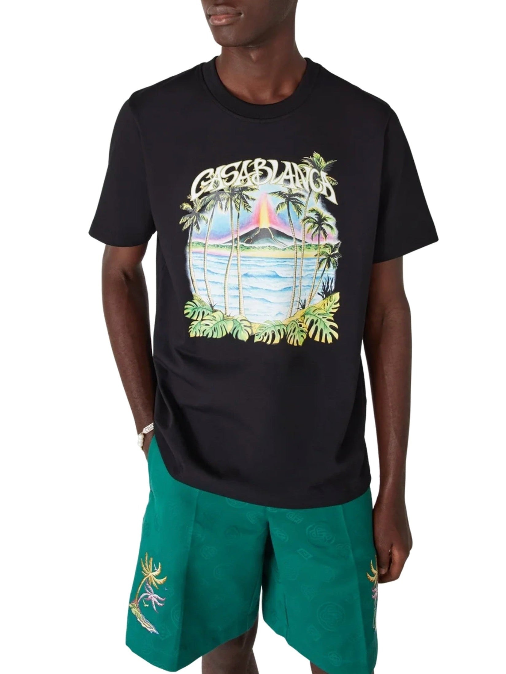Volcano printed classic t-shirt