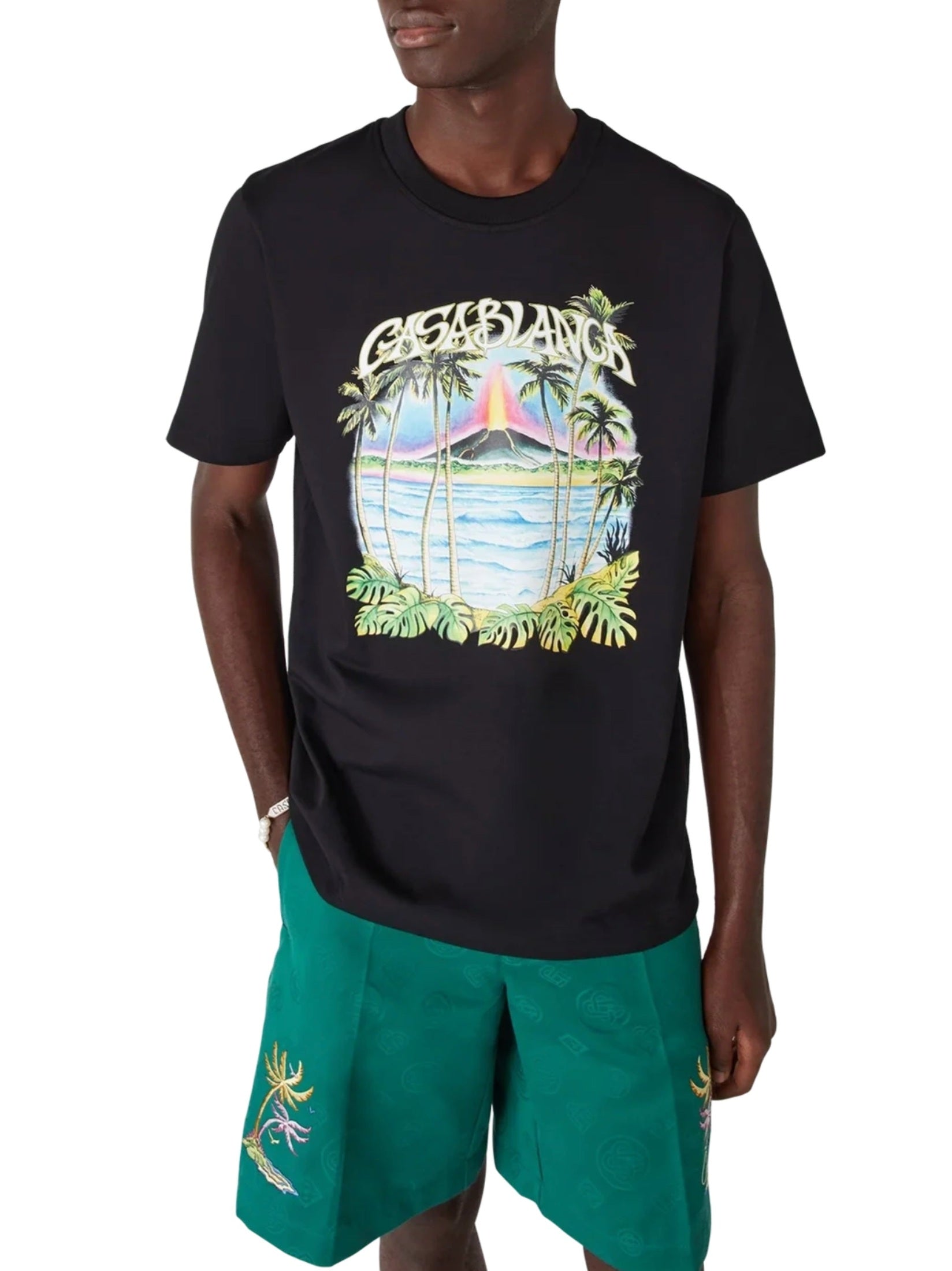 Volcano printed classic t-shirt