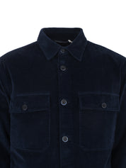 Corduroy-effect pocket overshirt