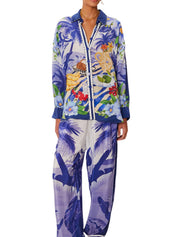 FRESH TABLE SCARF BLUE PAJAMA PANTS