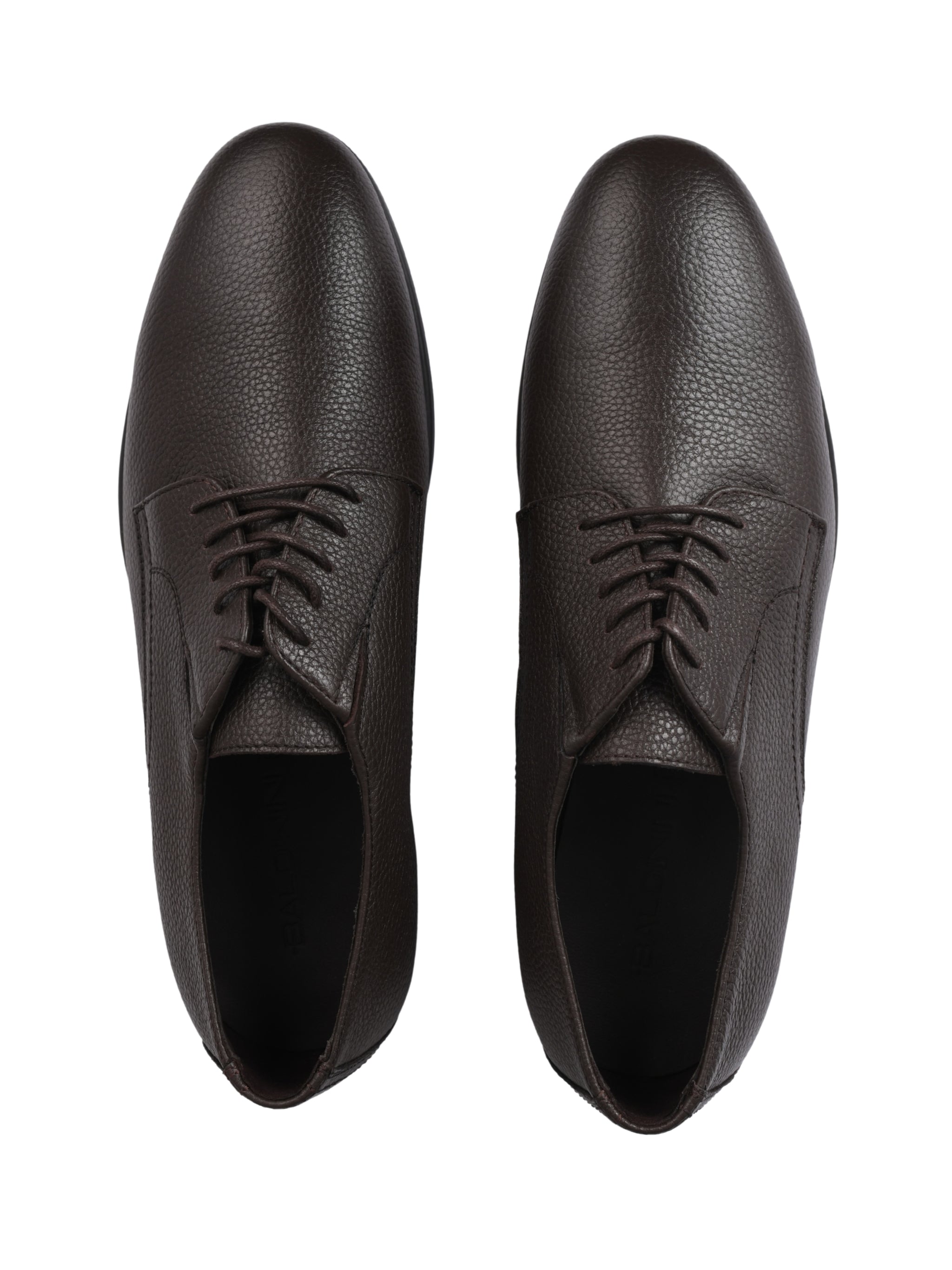 Lace up tumb.leat. dark brown