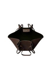 LARGE MOCHI ESPRESSO PEBBLE GRAIN LEATHER