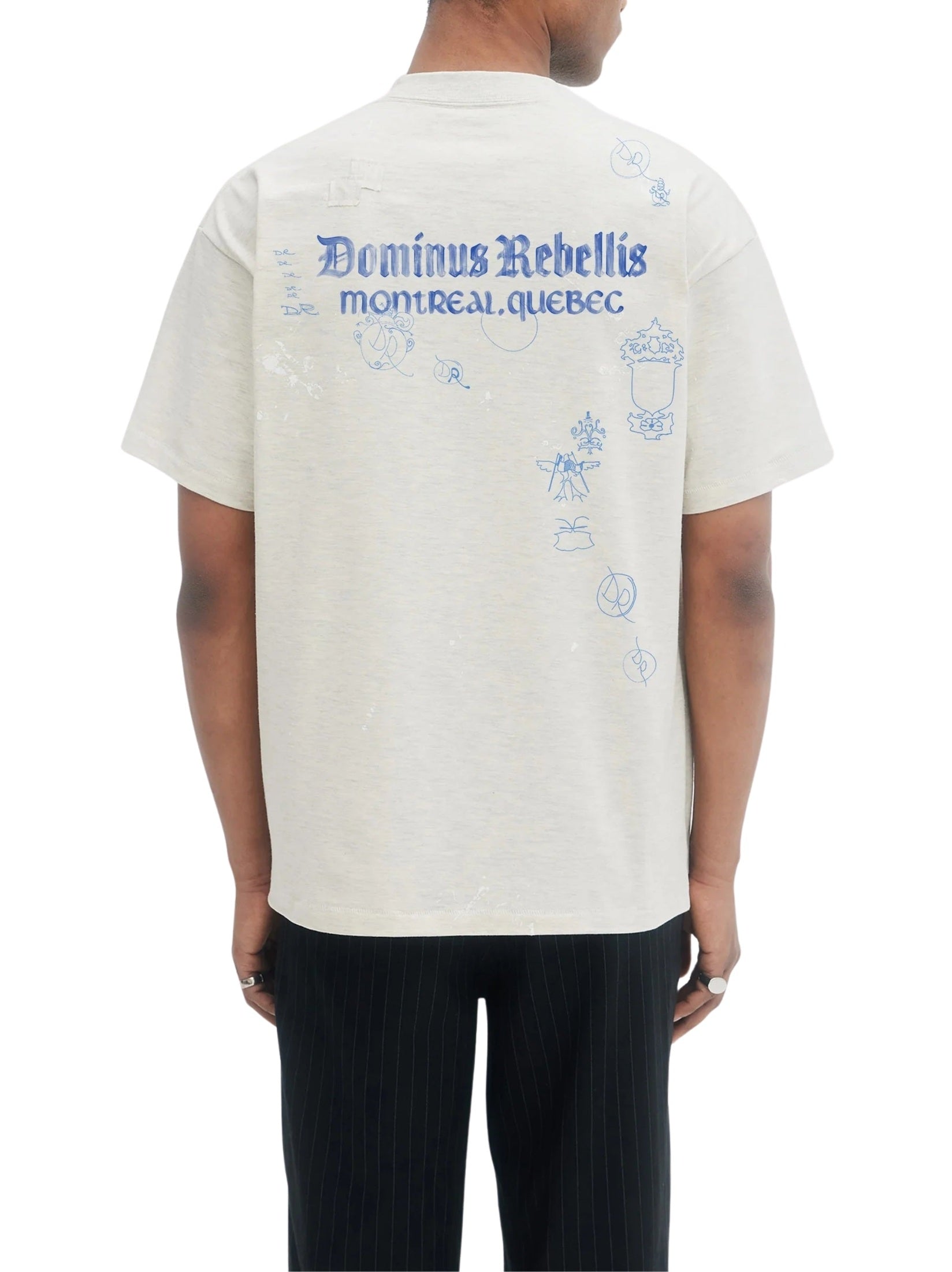 Dominus crest t-shirt greige