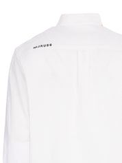 WHITE LINEN LONG SLEEVE SHIRT
