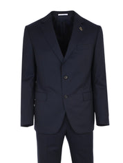 Vicenza Suit In Pure Wool Navy Blue