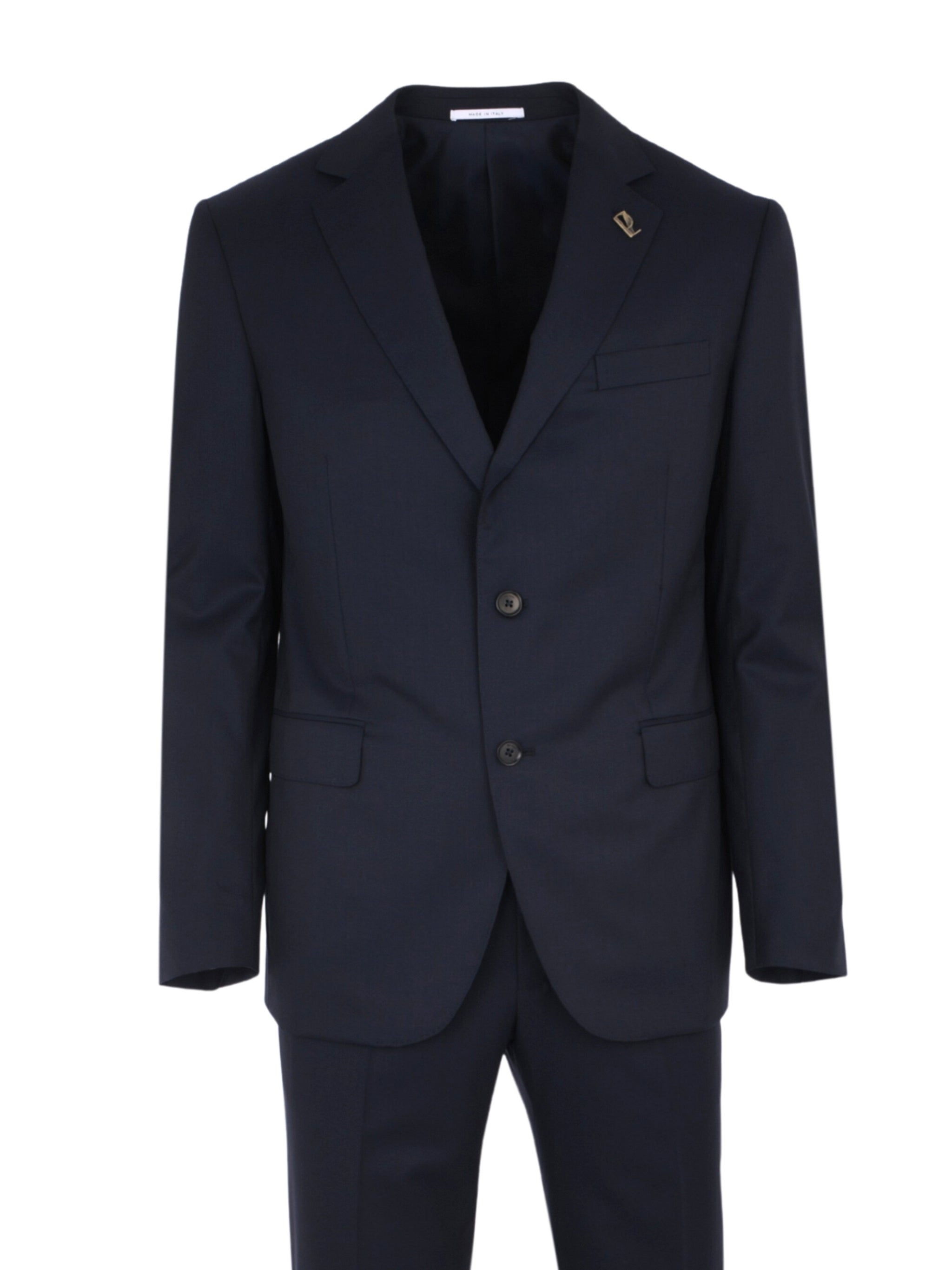 Vicenza Suit In Pure Wool Navy Blue