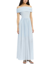 Off-shoulder maxi dress