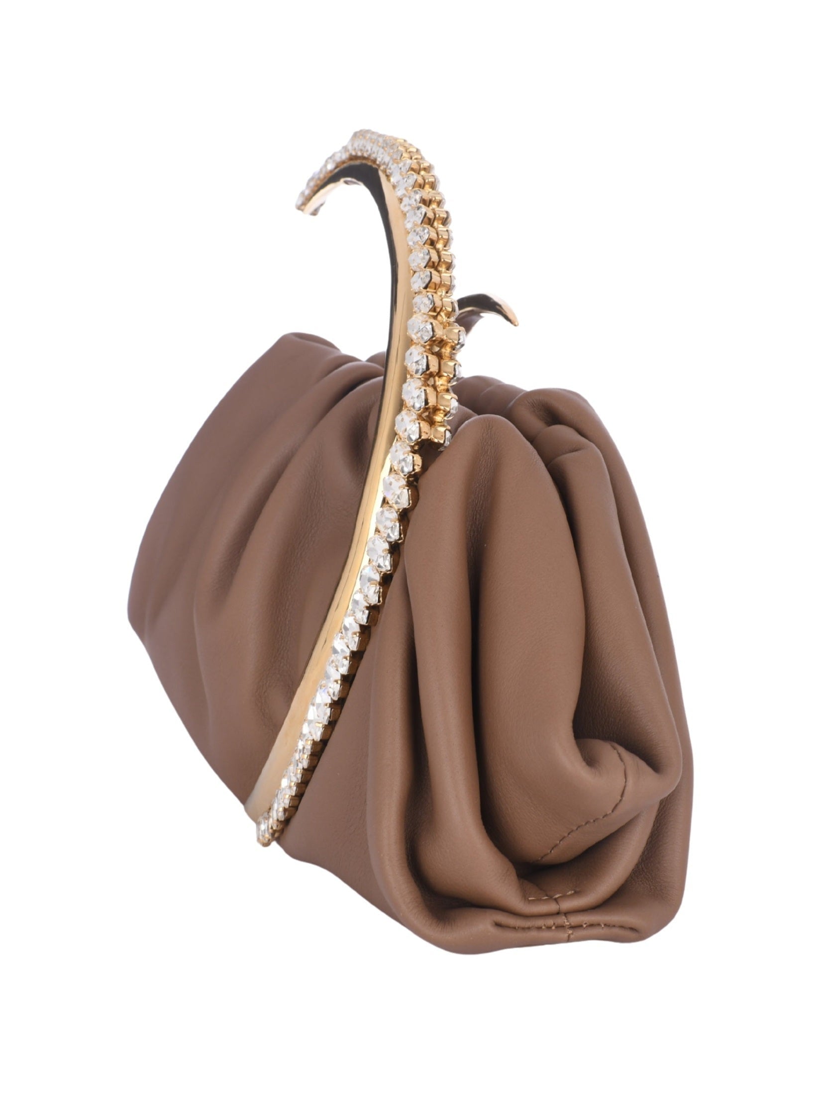 Karma pouch leather clutch