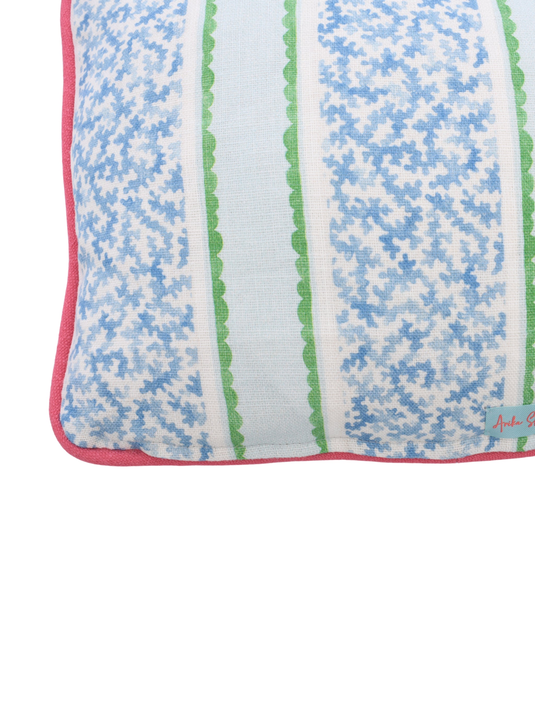 45*30 Garden Gate- Blue-Fuchsia