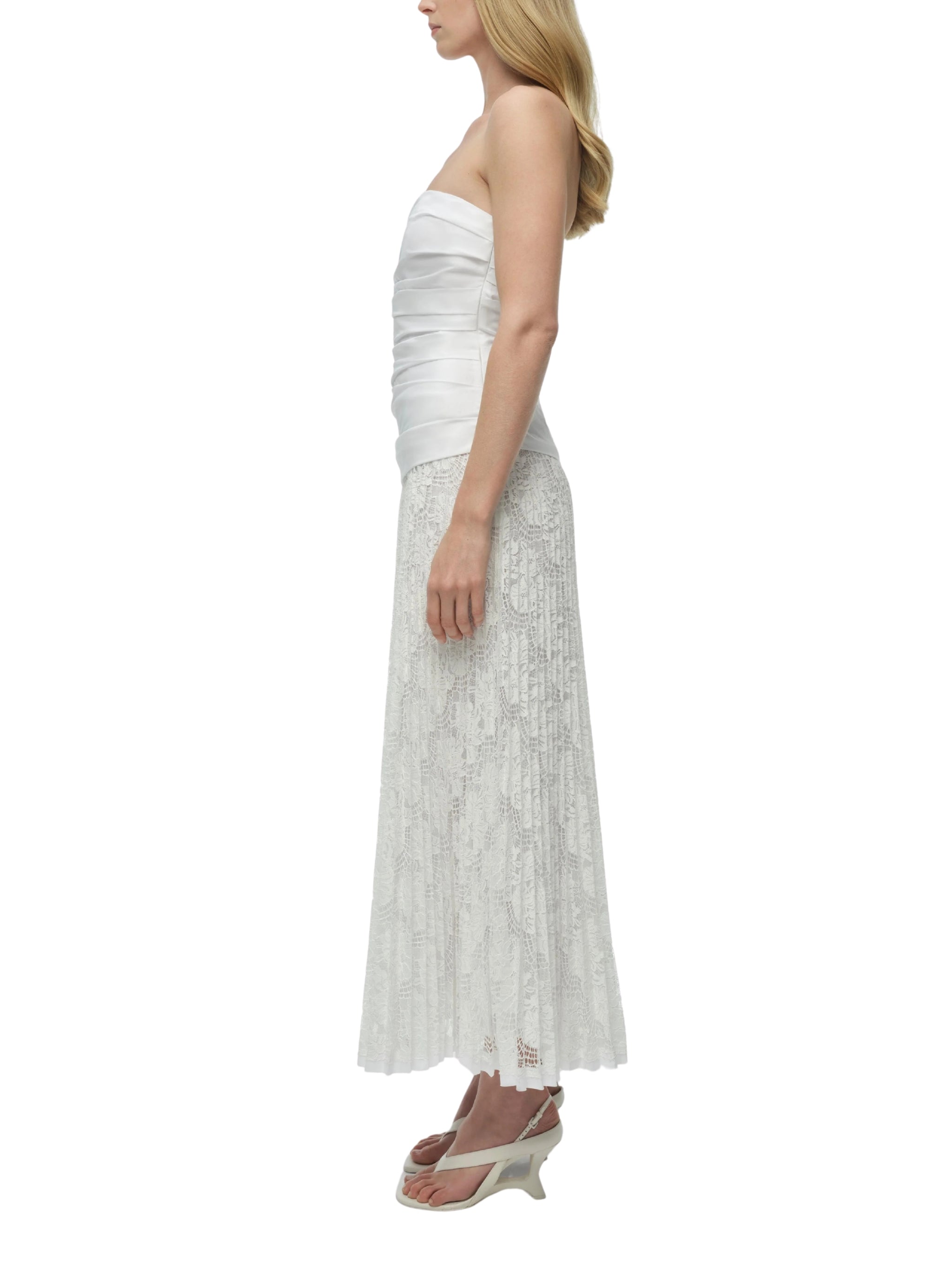 Annalise cotton lace midi dress