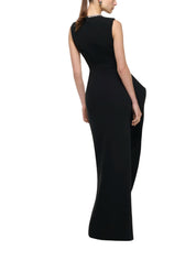 WAIST DRAPE GOWN