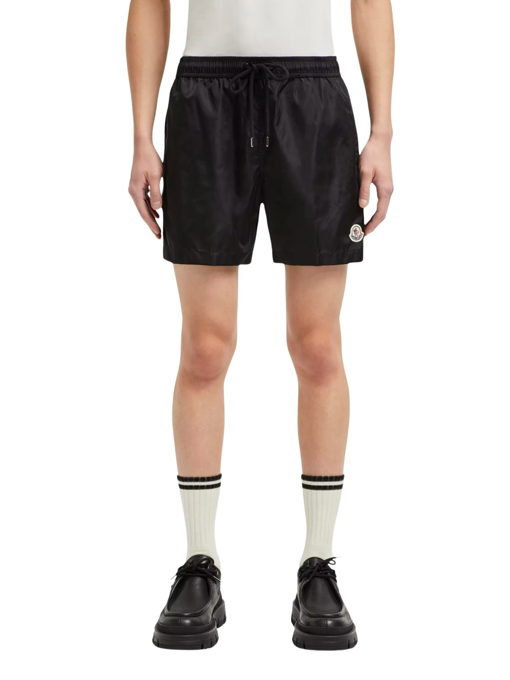Logo patch swim shorts