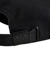 Y-3 DAD CAP BLACK