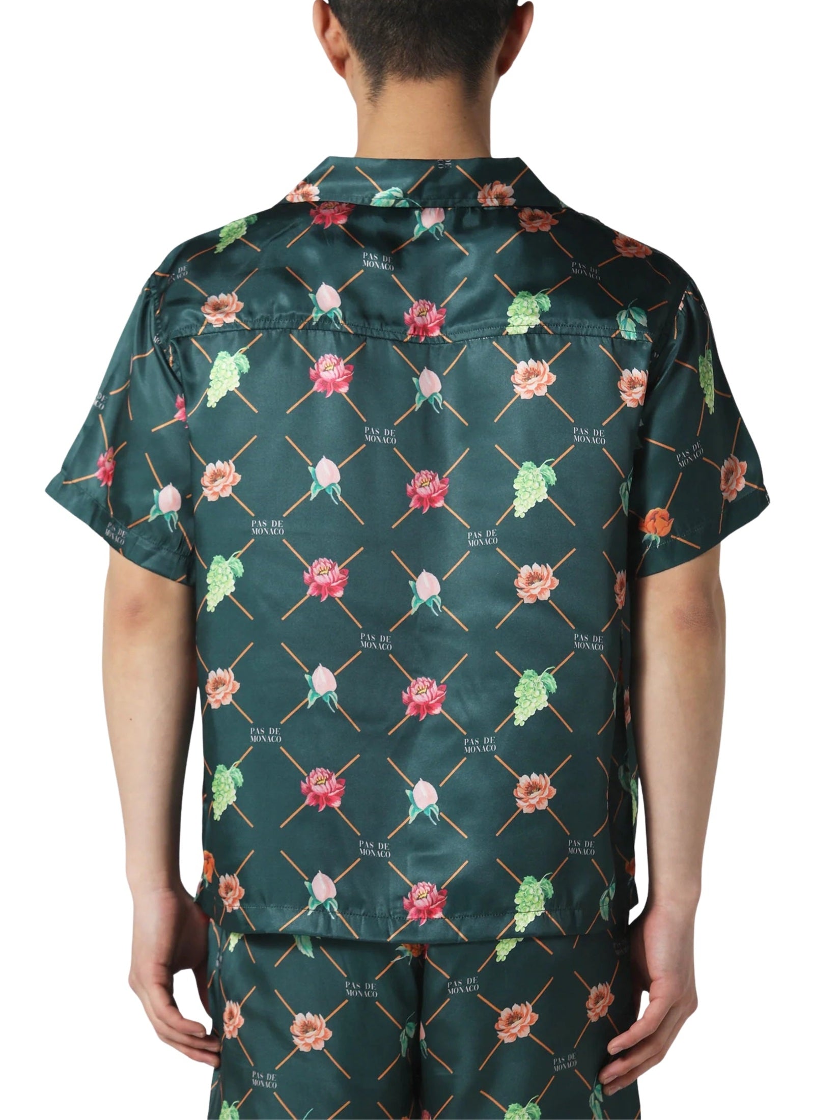 Fruit monogram cuban shirt