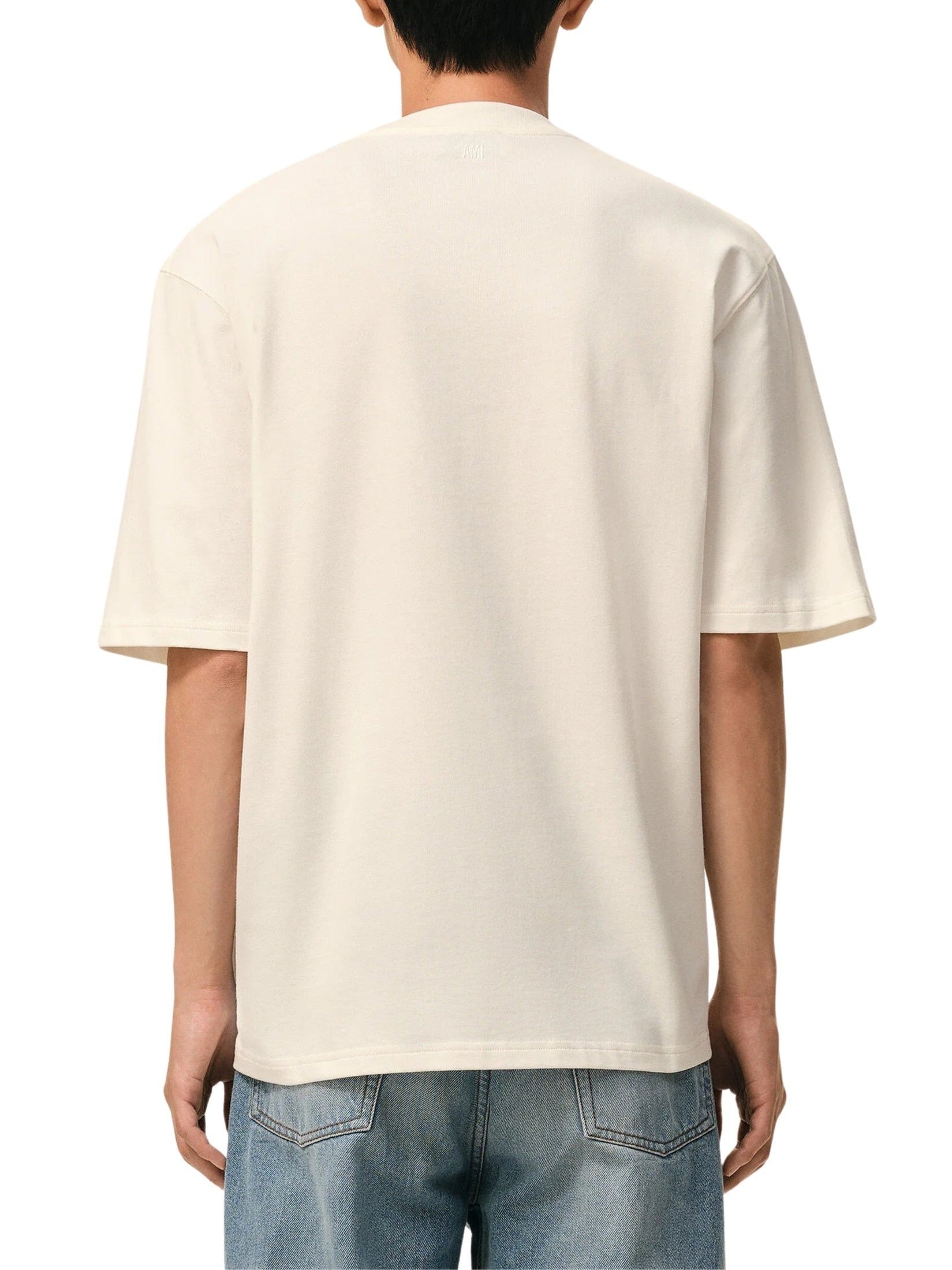 Tshirt with tonal embossed big ami de coeur