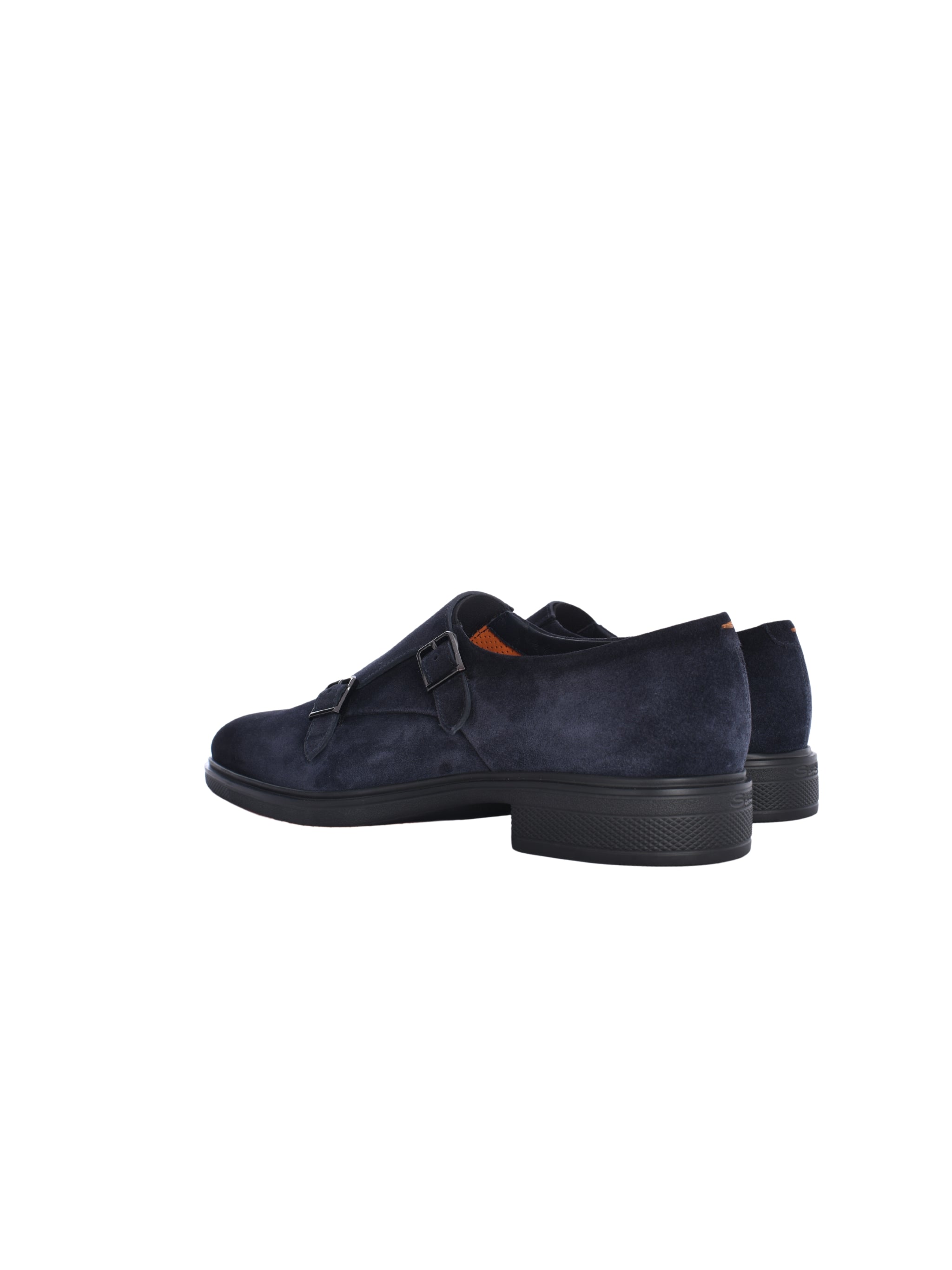 MEN'S BLUE SUEDE MONK SHOES
