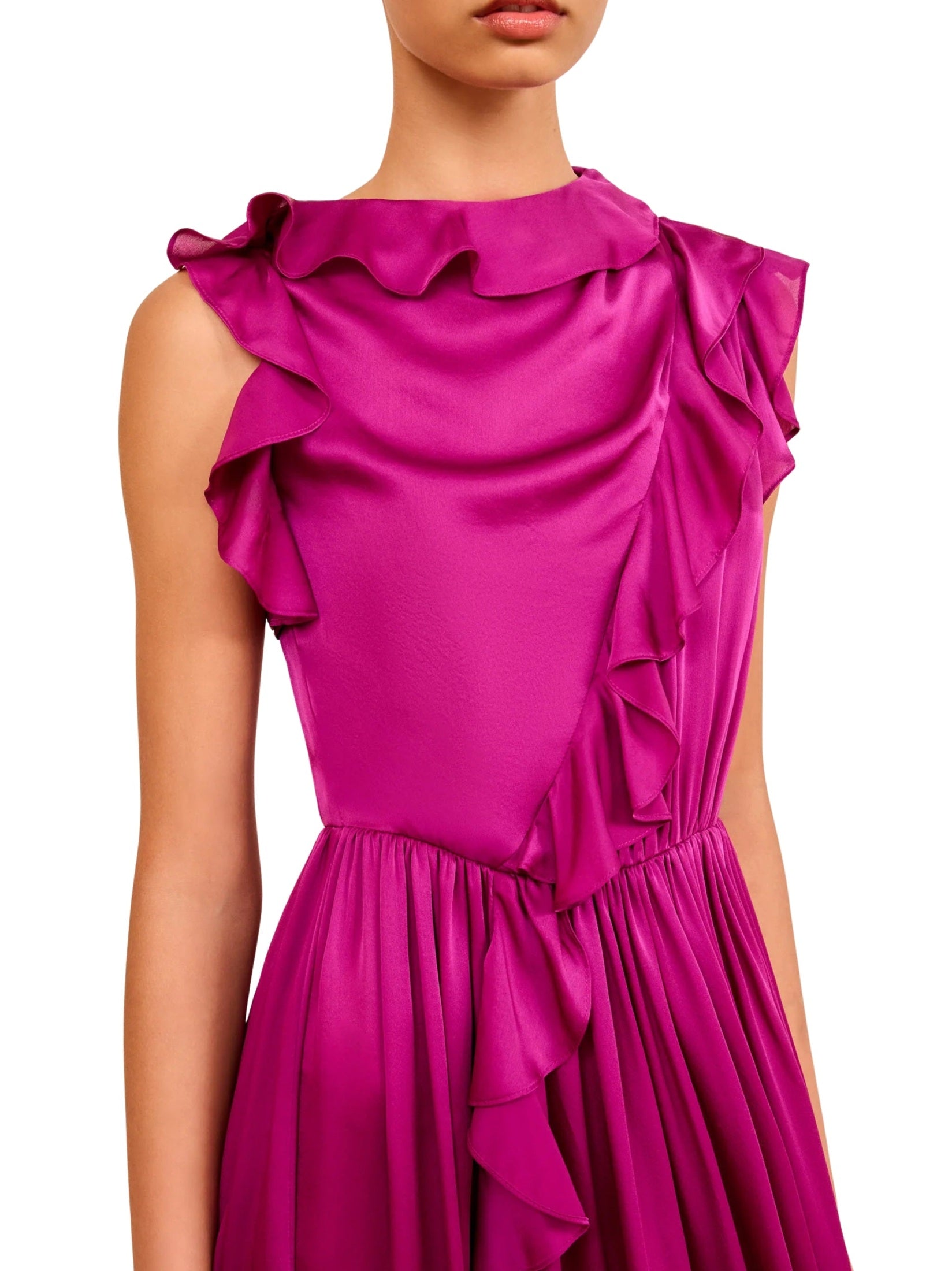 Saanvi cascading ruffles dress
