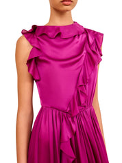 Saanvi cascading ruffles dress