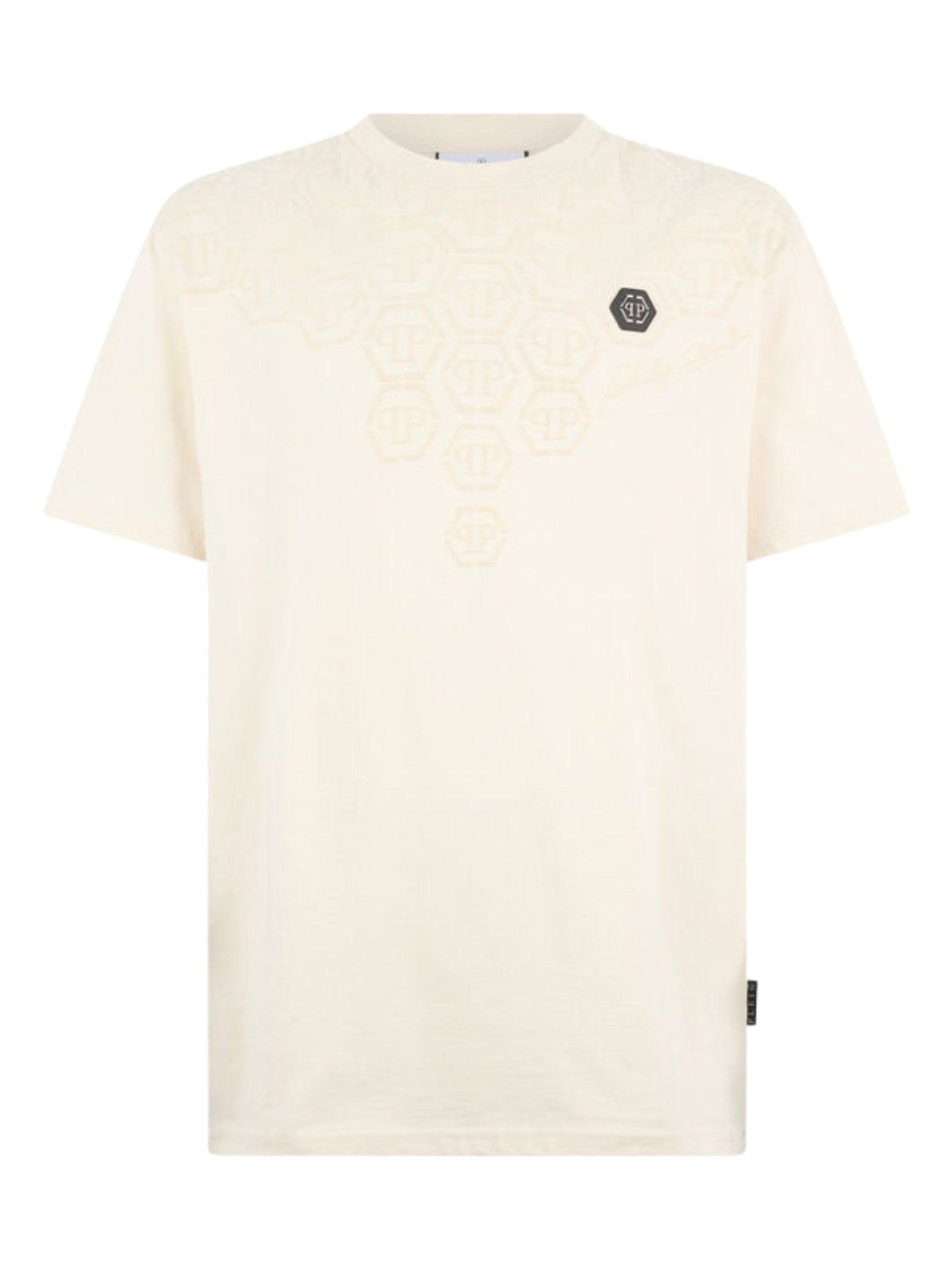 Round neck t-shirt degradé monogram