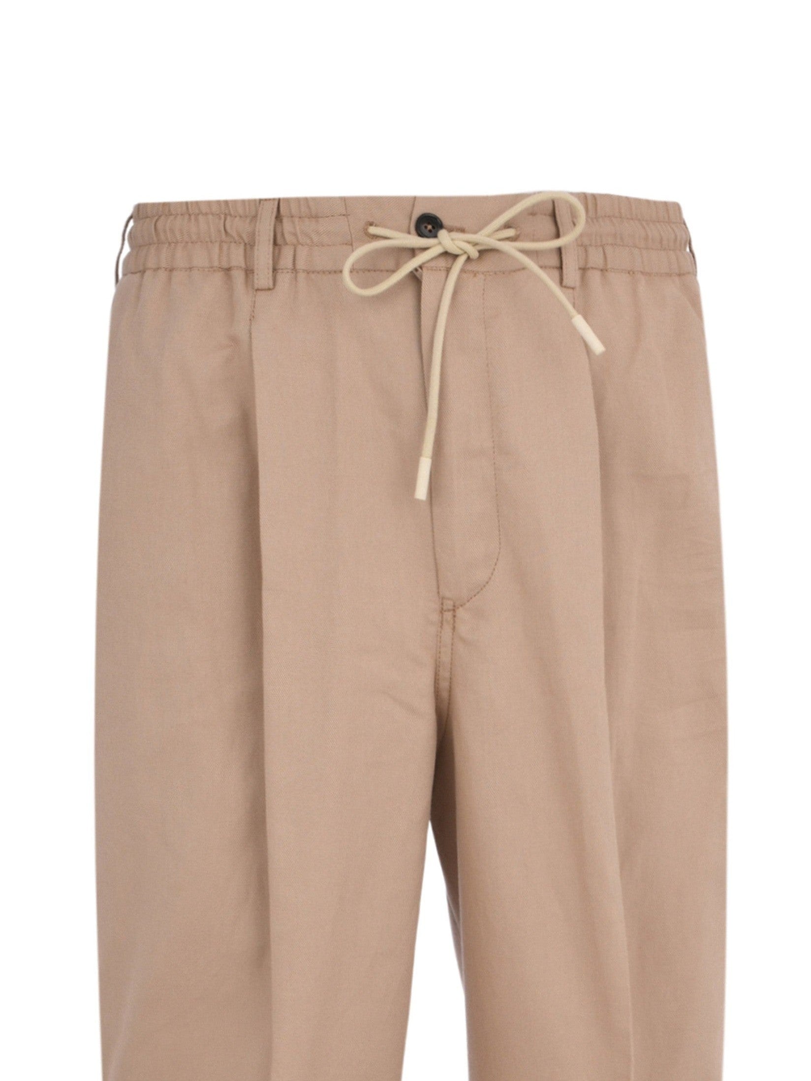 Pantalone wide fatigue flat front diagonal pockets zip 1 pleat fatigue pockets finished b.