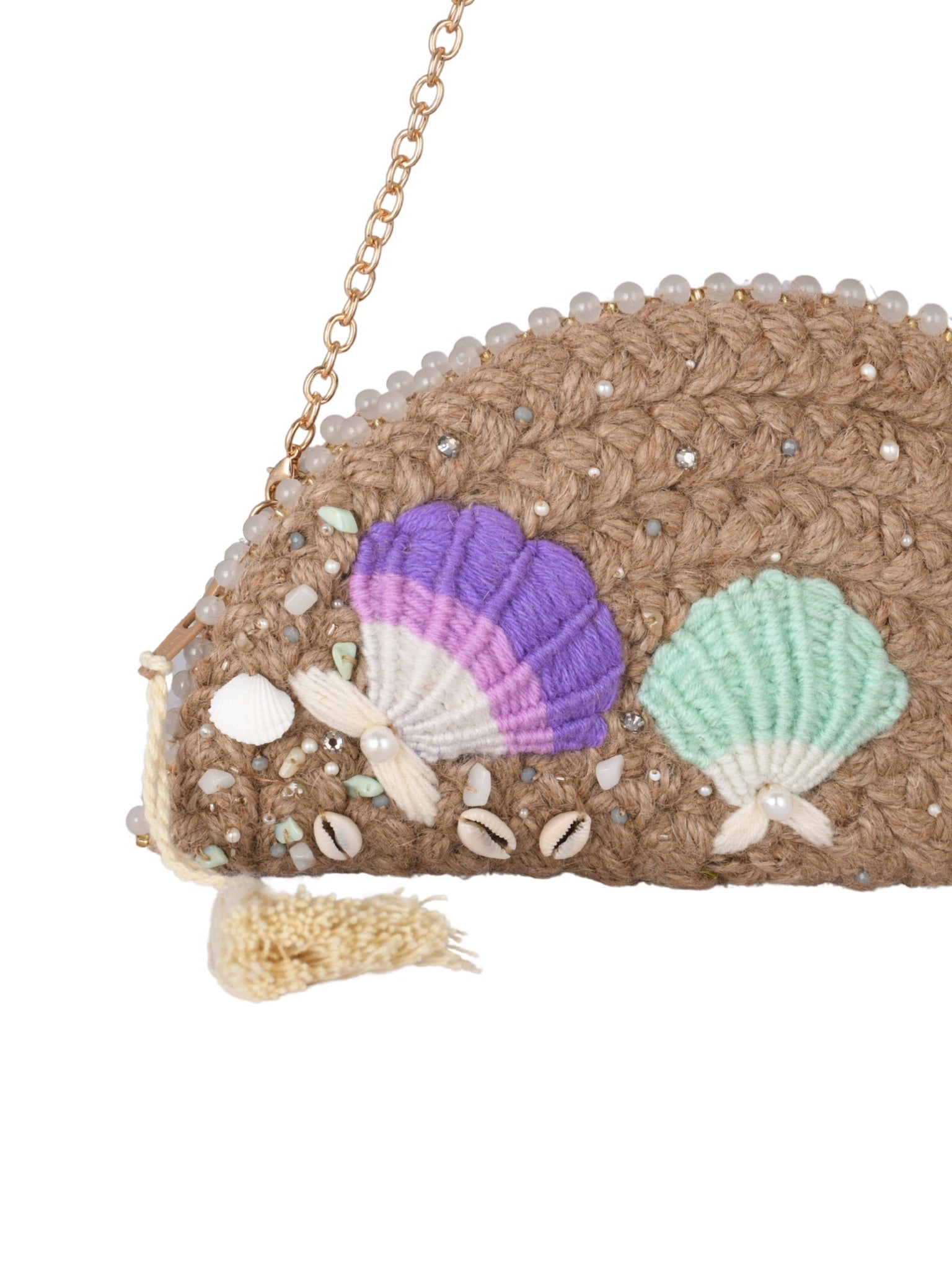 Seashell & pearl clutch seashells & pearls