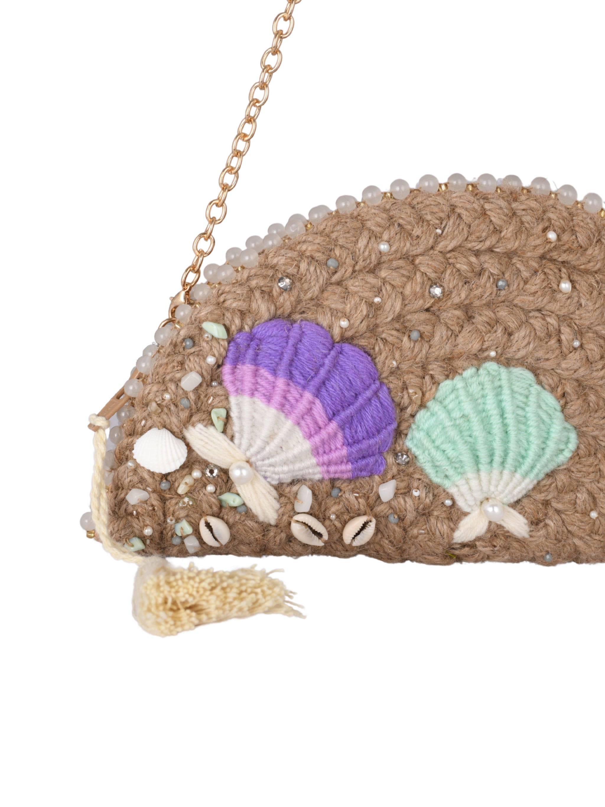 Seashell & pearl clutch seashells & pearls