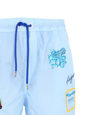 BABY BLUE PATCHES SWIMSHORTS (HIGH TIDE)