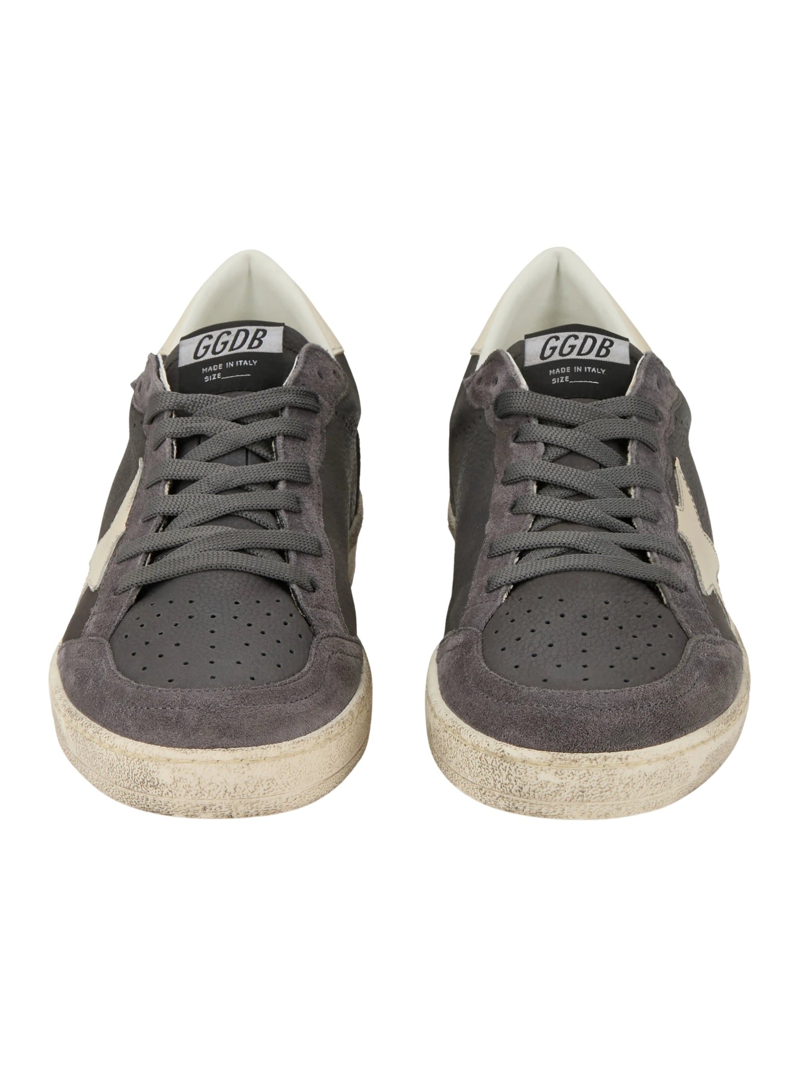 Ballstar nabuk upper suede toe and spur leather star and heel
