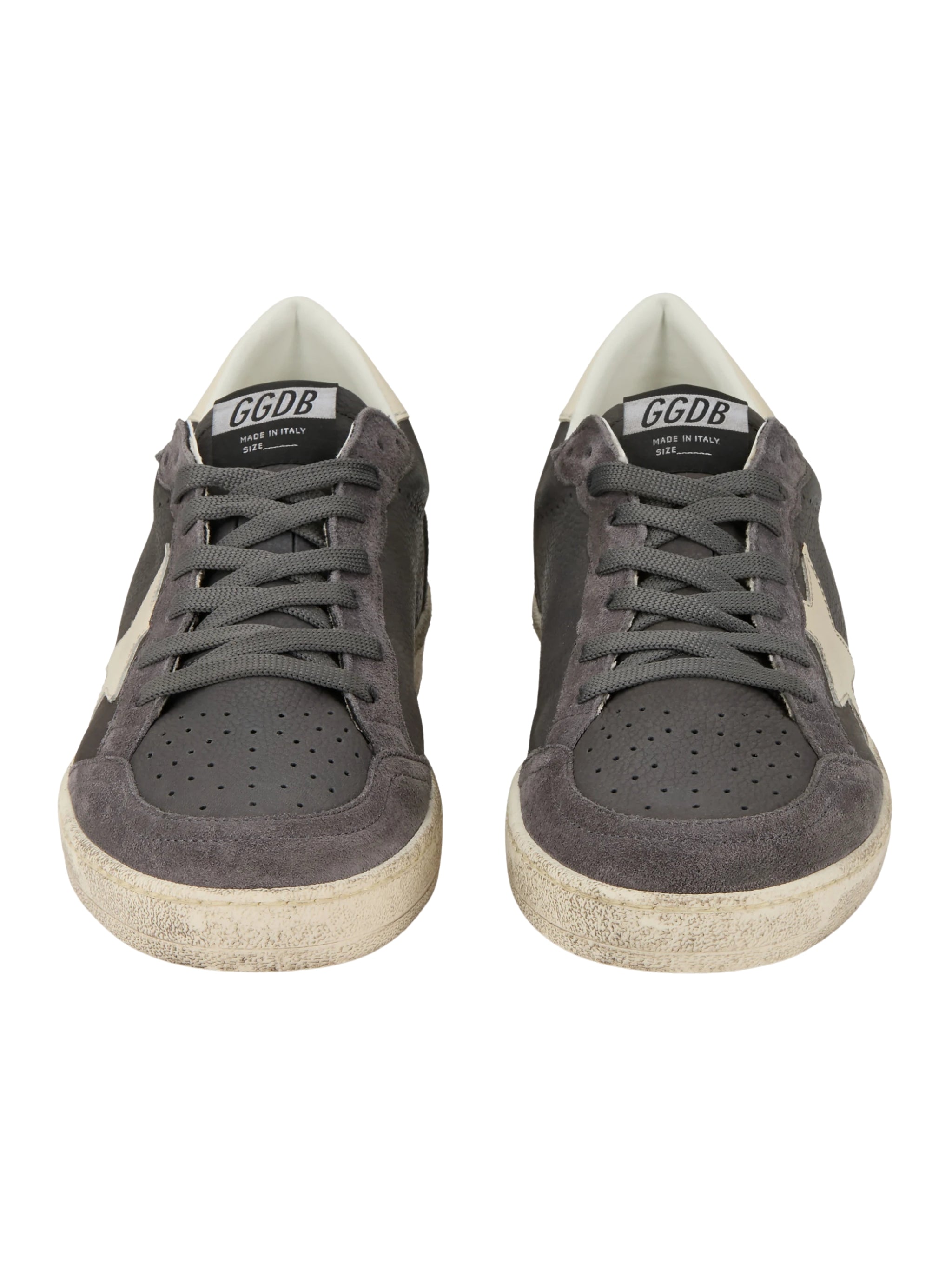 Ballstar nabuk upper suede toe and spur leather star and heel
