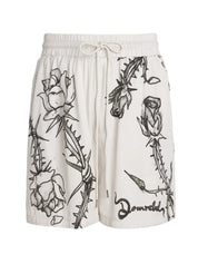 Inked shorts beige