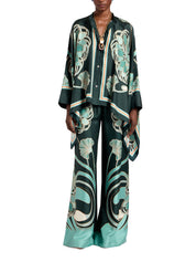 Foulard shirt (placee) blooming tulip placee