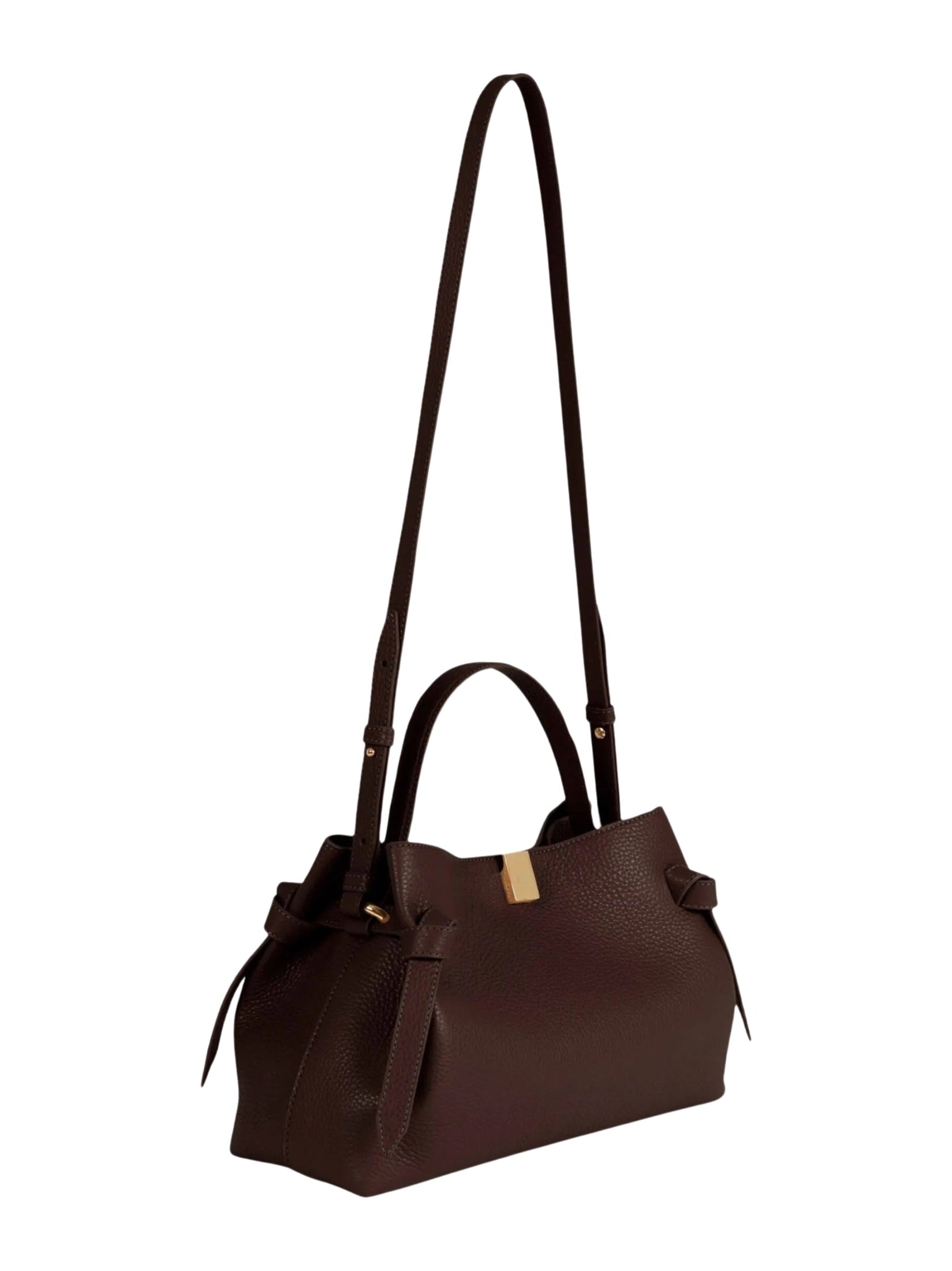 Gyoza pebble grain leather