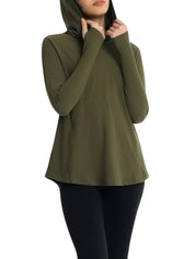 Active hooded top