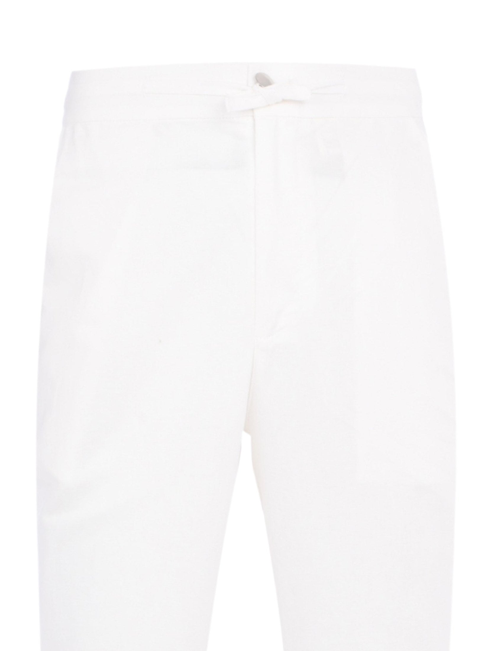 Linen white pant (logo back pocket)