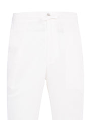 LINEN WHITE PANT (LOGO BACK POCKET)