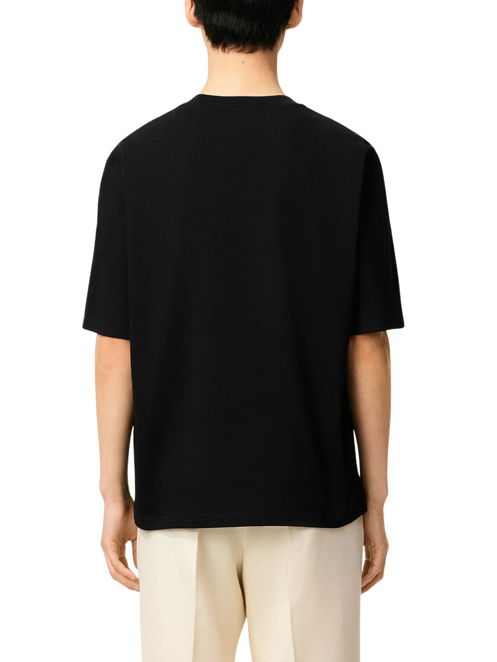 Black Cotton Ami de Coeur T-Shirt