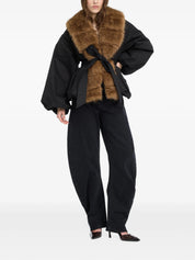 Faux fur collar jacket