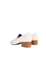 PORCELAINE LEATHER HEELED FLANEUR