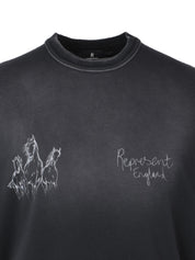 HAND DRAWN HORSES T-SHIRT
