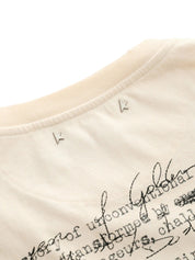 JOURNEY M'S T-SHIRT REGULAR GAUZE COTTON JERSEY VINTAGE TREATMENT WITH PRINT