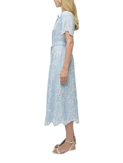 Audria s/s belted midi dress
