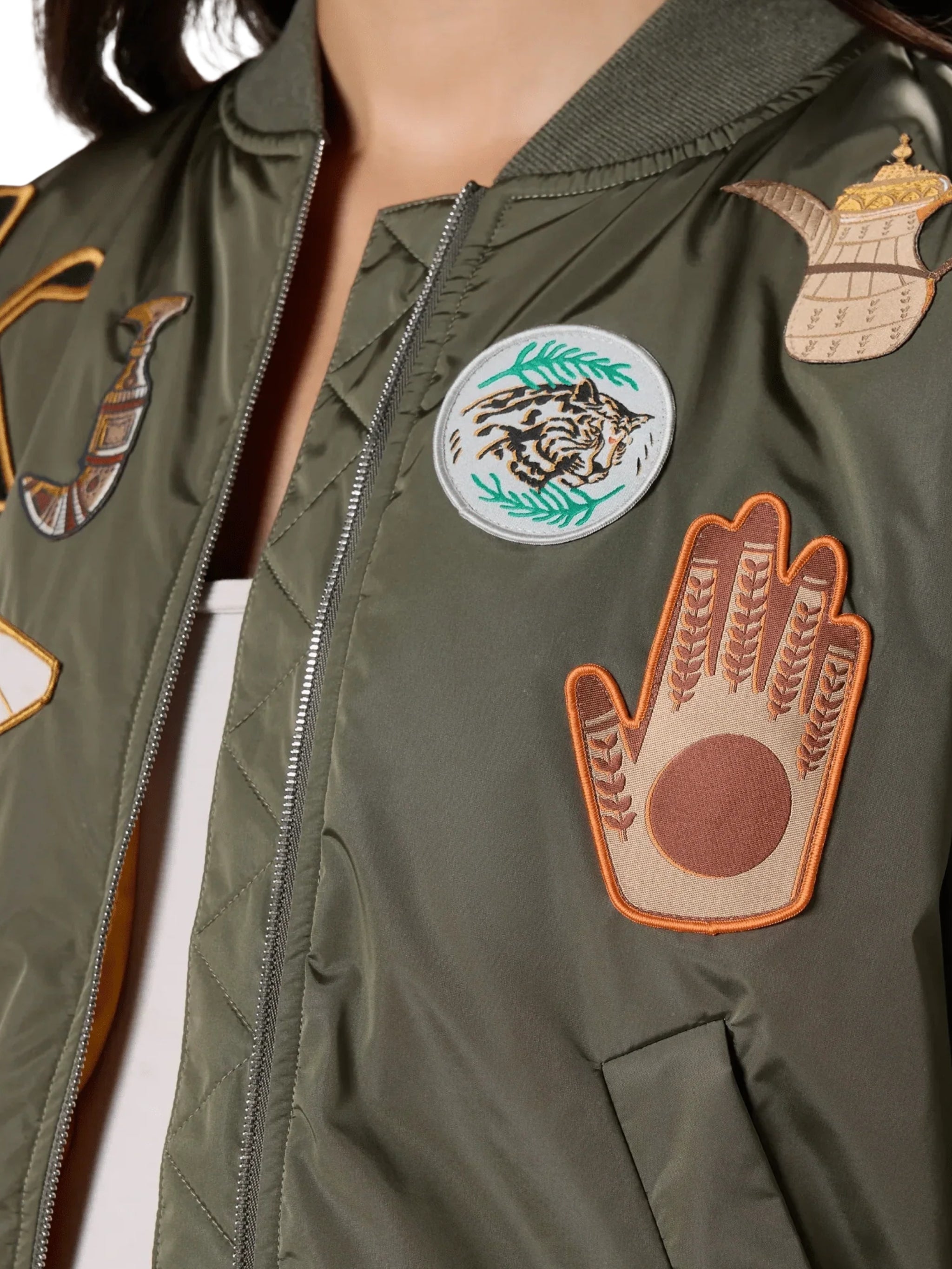 Badges bomber jacket