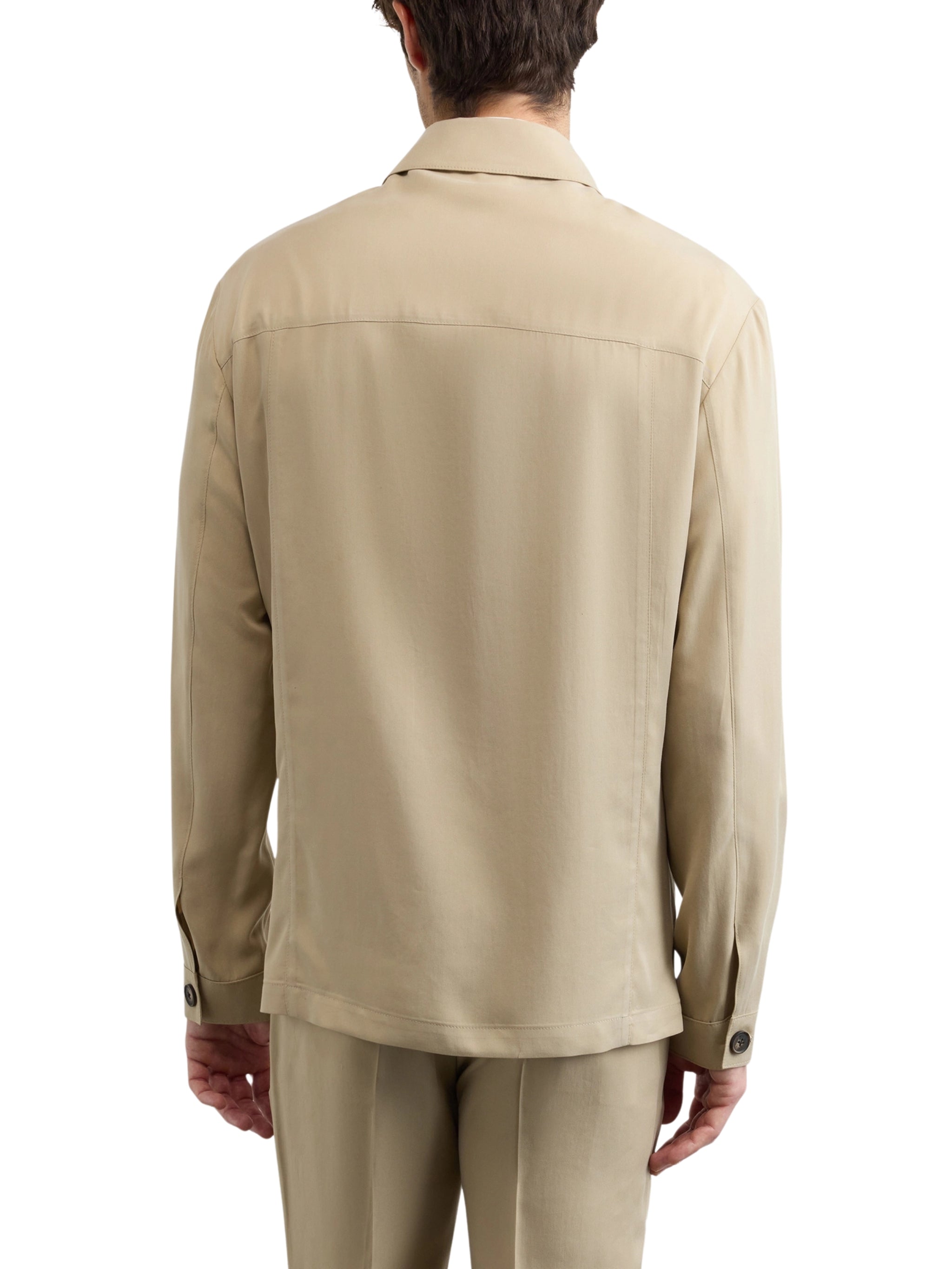 Light brown jersey sport shirt