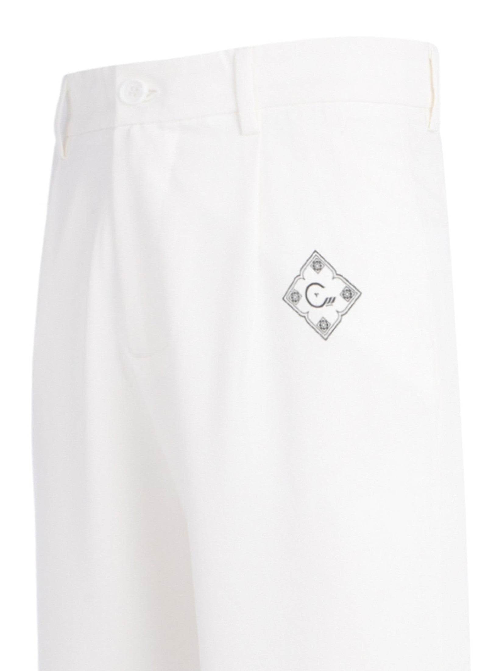 Cenmar offwhite formal straight leg pants