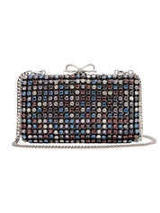 Multi Crystal Chainmail Clutch